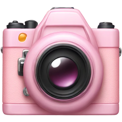 Pastel pink camera emoji