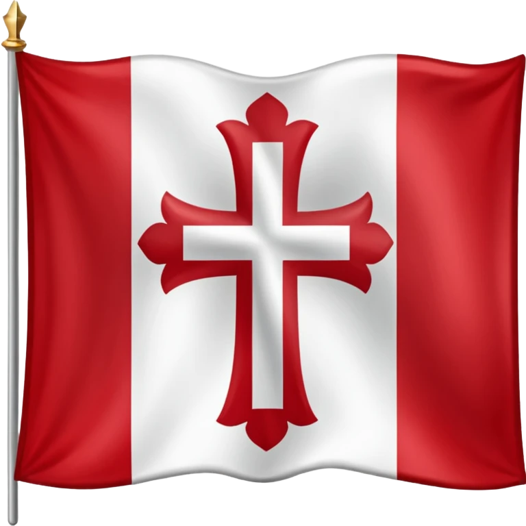 la bandera de la cruz de borgoña emoji