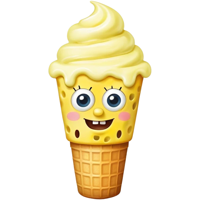 SpongeBob ice cream emoji