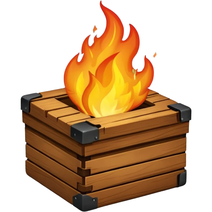 box on fire emoji