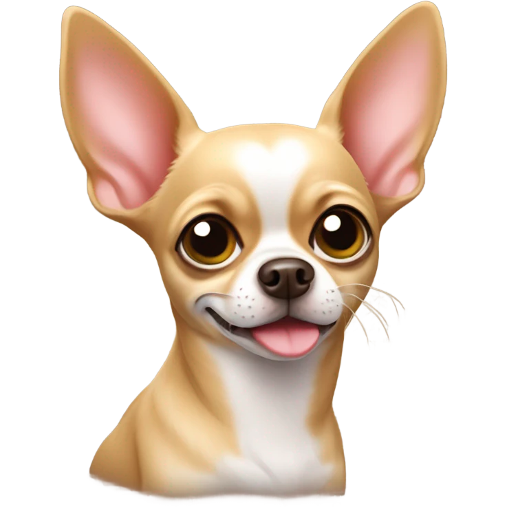 Chihuahua with heart eyes emoji