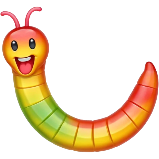 gusano de gomita emoji