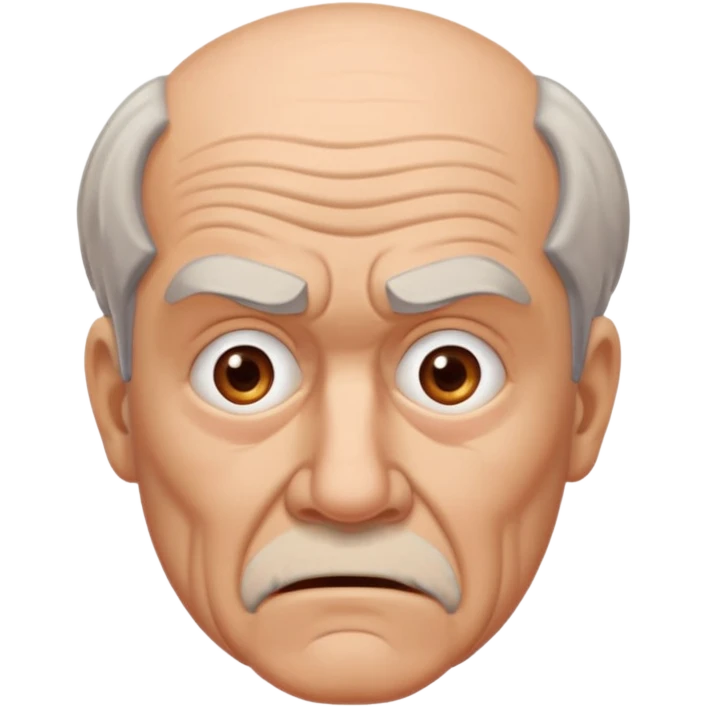 confused old man emoji