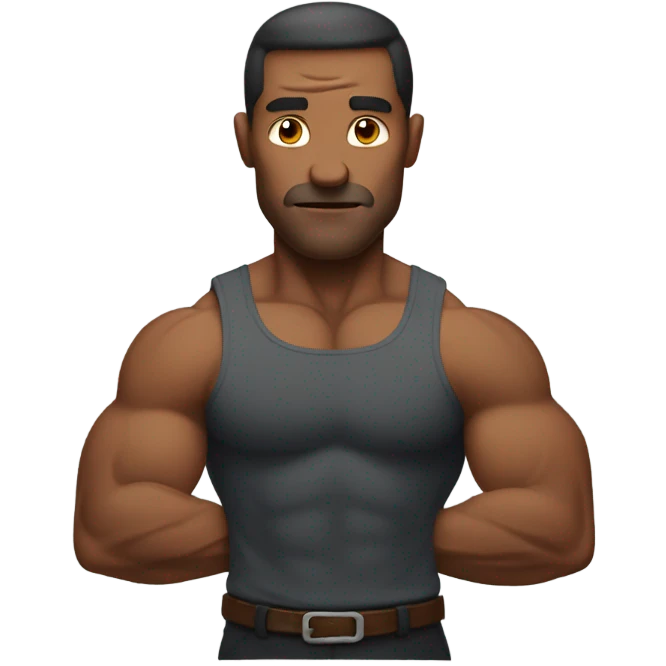 man with very big biceps emoji