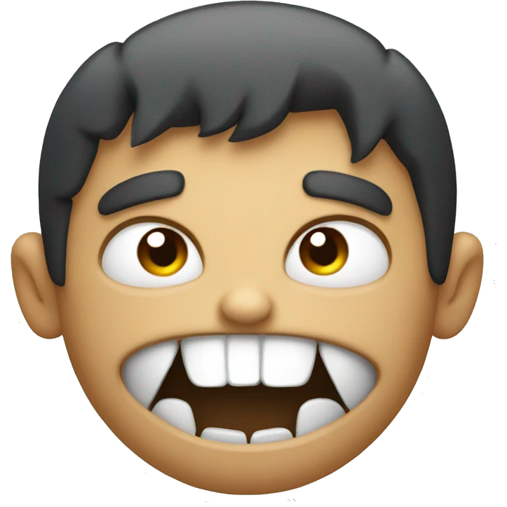 Angry with teeth emoji