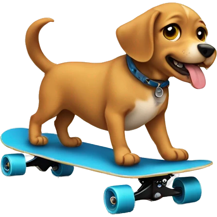 dog on a skateboard emoji