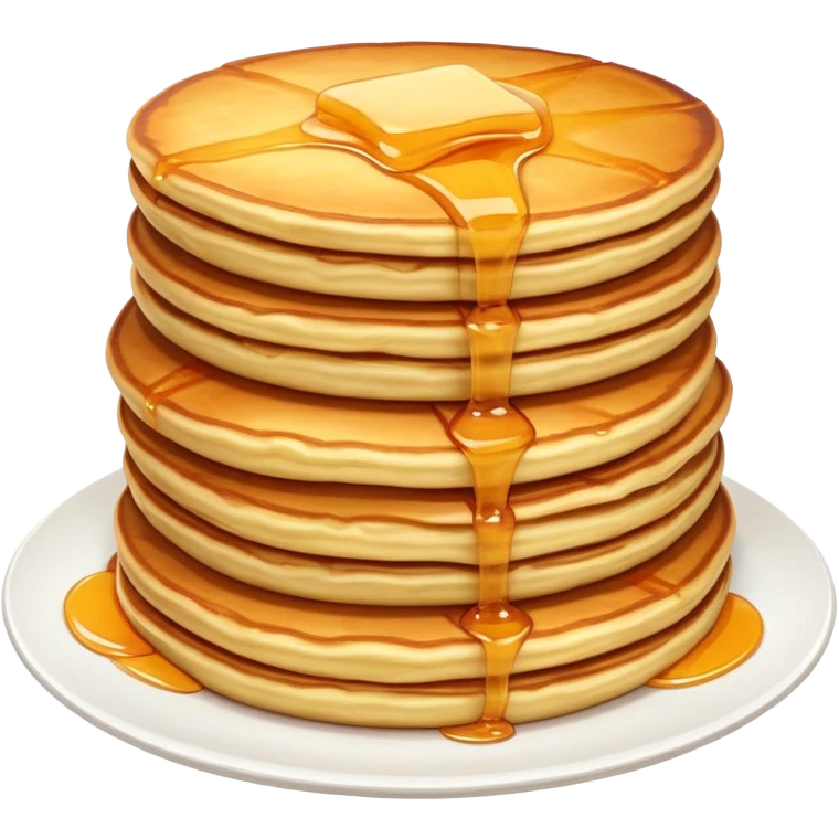 stack of cheese pancakes with syrup emoji