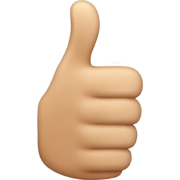 MEN THUMBS UP emoji