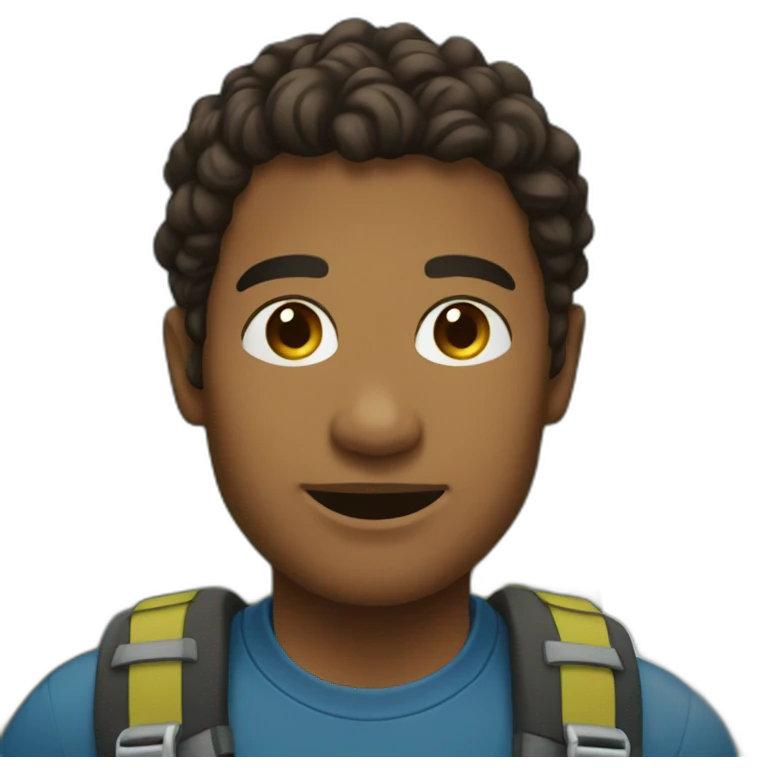 Sam Porter Bridges on a mountain  emoji