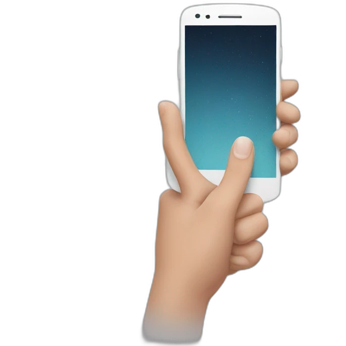 Hand Holding Phone emoji
