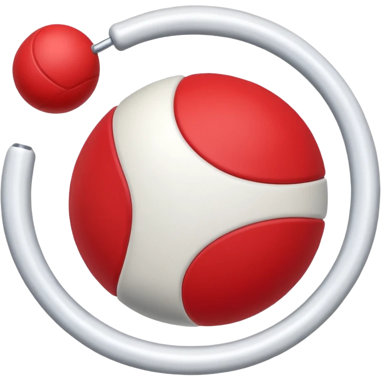 Pull ball with MB in the circle in on it emoji