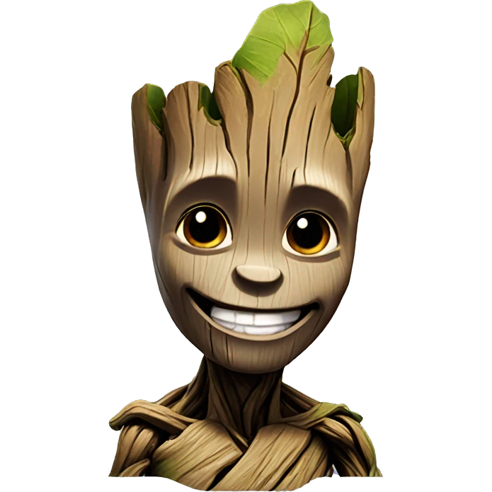 smiling groot  emoji