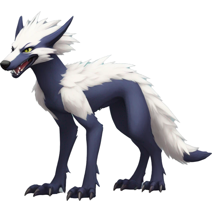 Cool Edgy Modern Sergal species by LiLaiRa full body emoji