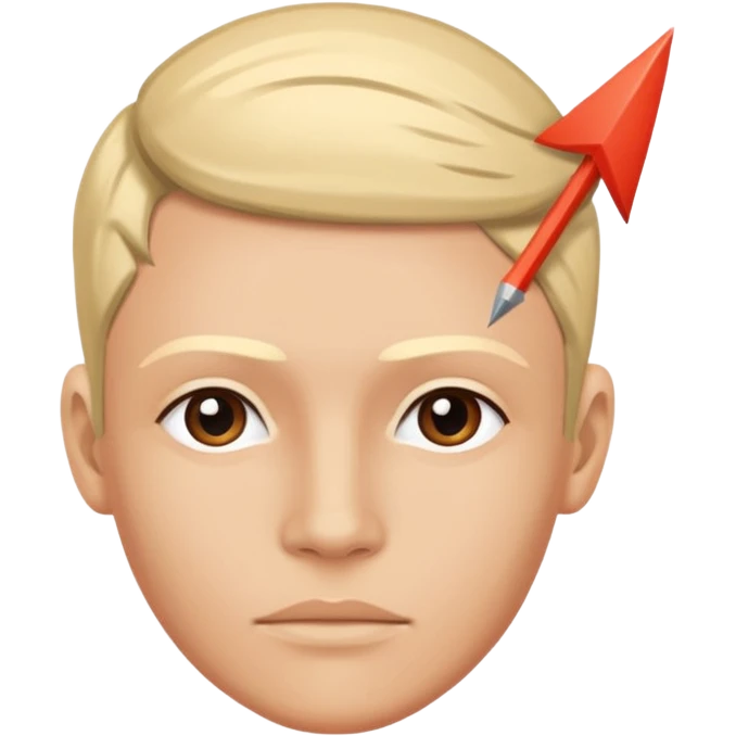 Human Head With Mindset Arrow Symbol emoji