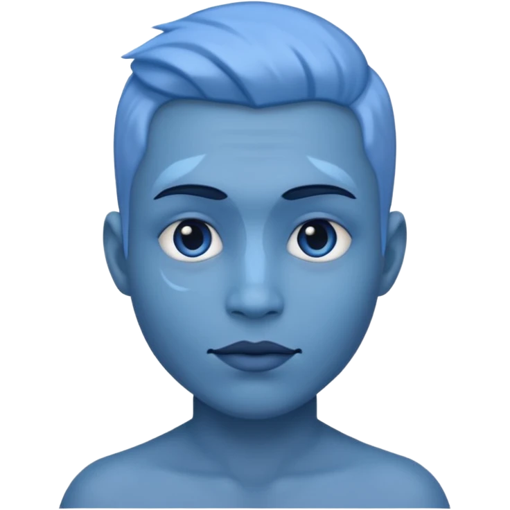 He was blue in color emoji