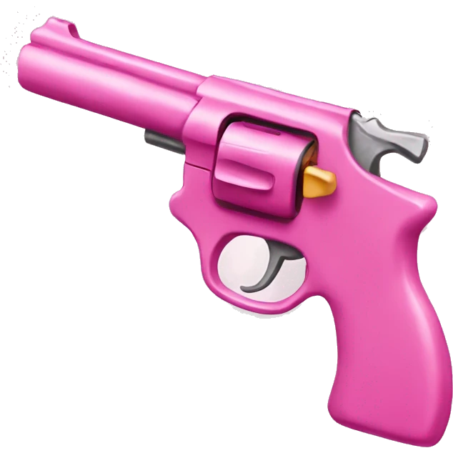 A pink gun with a bow  emoji