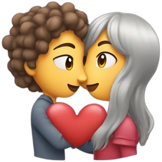 Kiss in heart emoji
