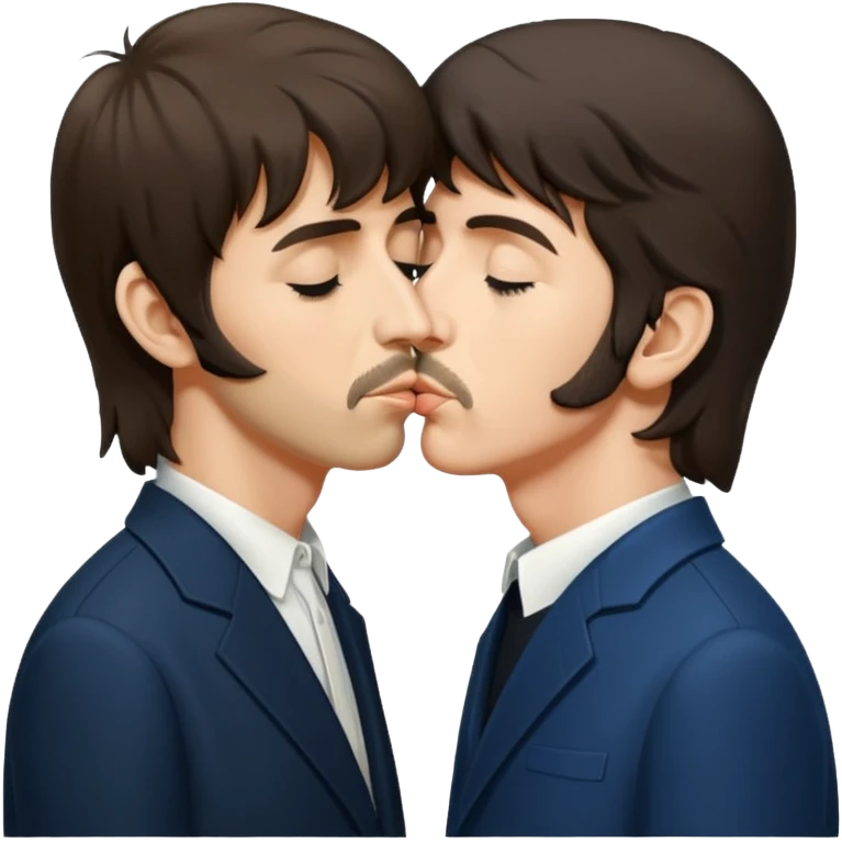 George harrison kissing Paul McCartney emoji