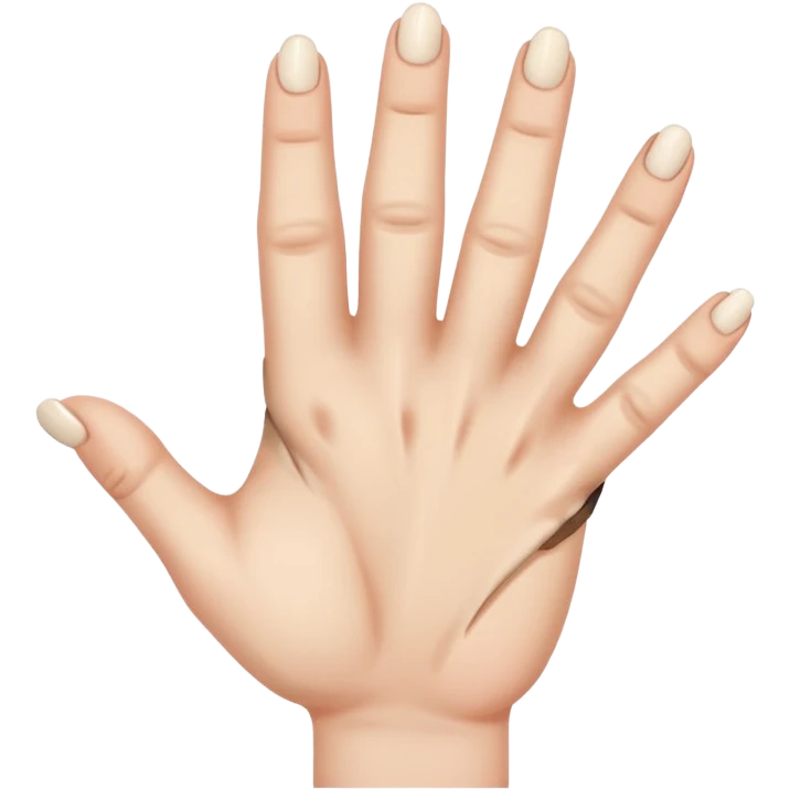 Hand with broken fingers emoji