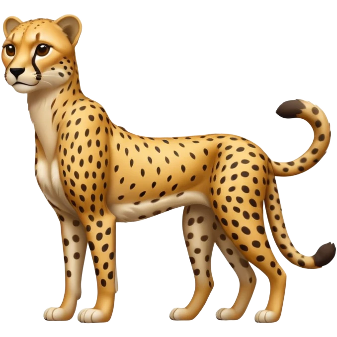 High resolution of a full body cheetah emoji