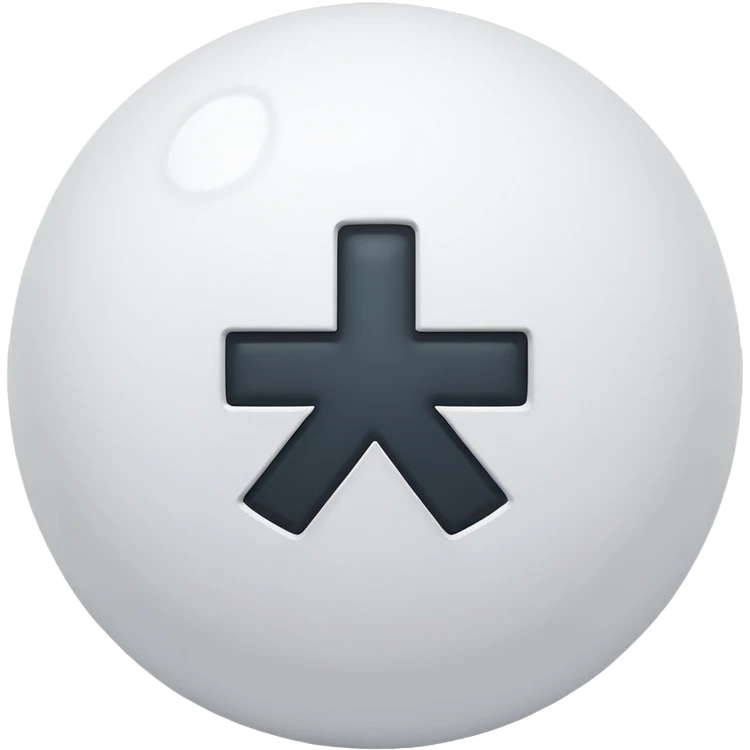 i want a white ball with a plus sign like the smash bros logo emoji