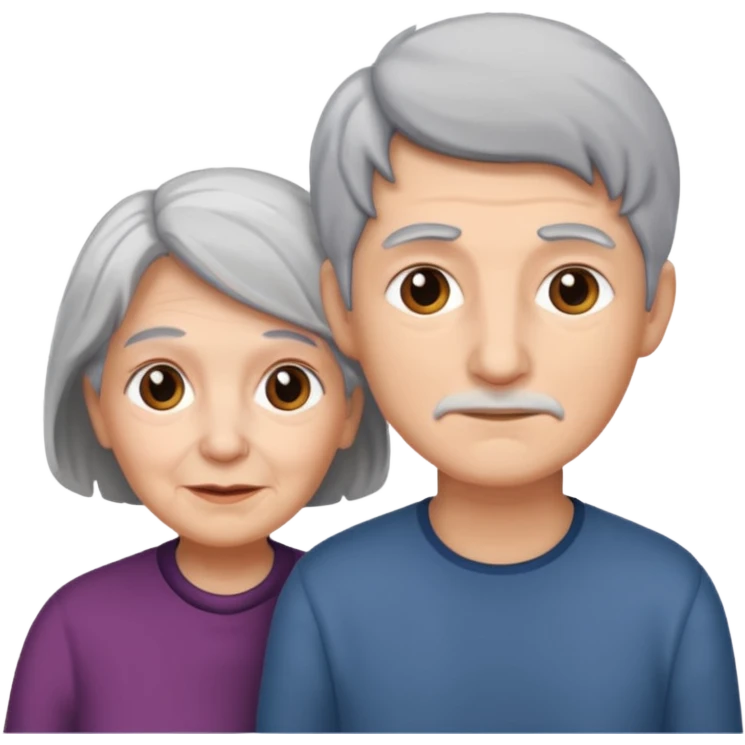 lo mismo que estas haciendo solo coloca alado de la abuela un hombre joven  emoji