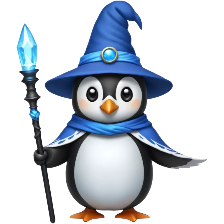 Penguin Wizard emoji