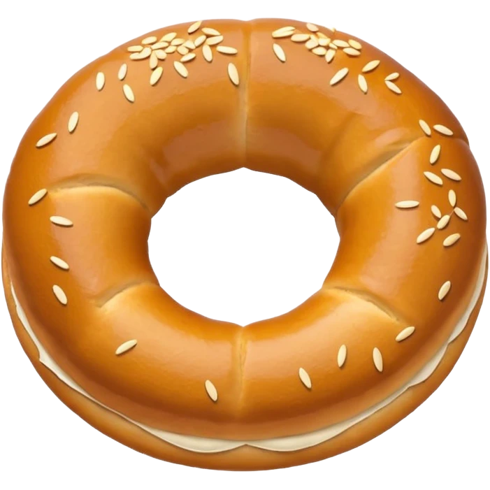 simit Turkish sesame bread ring fun emoji style emoji