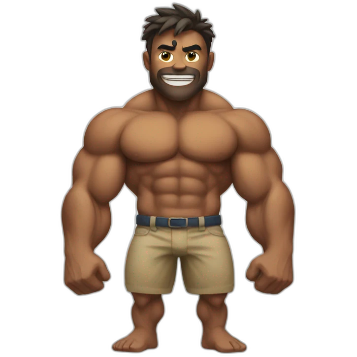muscular emoji