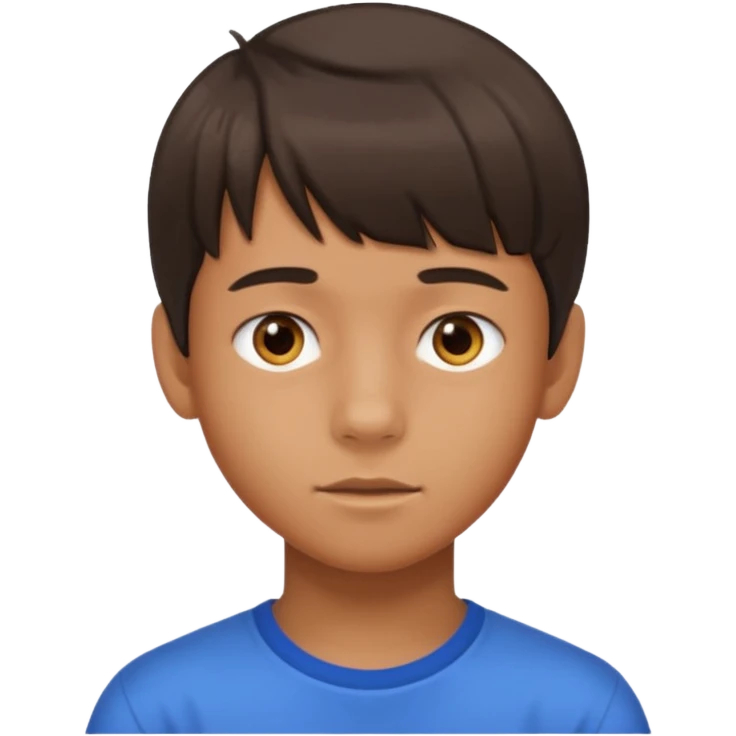 Boy 13 yrs old tan have bangs emoji