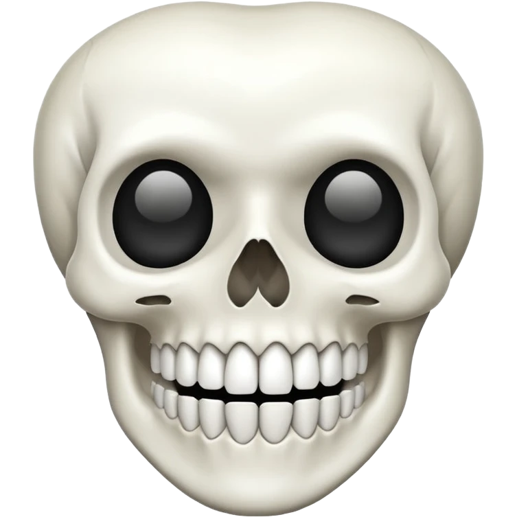 tooth skull shaped emoji