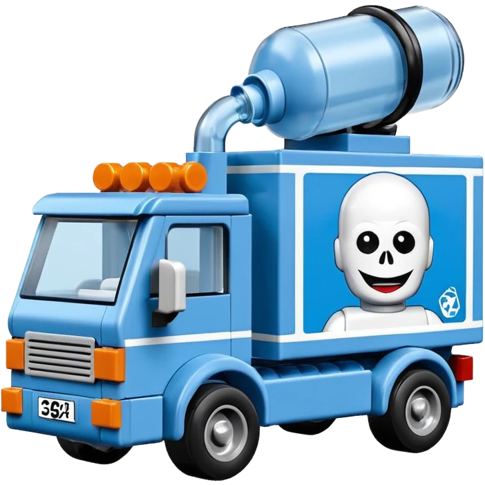  Mr. Freeze’s lightning Bug busters exterminators moving truck Lego  emoji