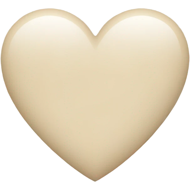 Beige heart  emoji