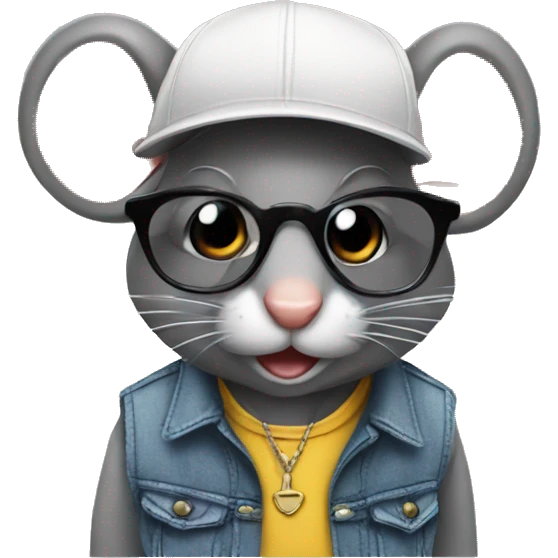A mouse with swag emoji