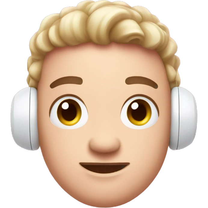 Pink AirPod pros emoji