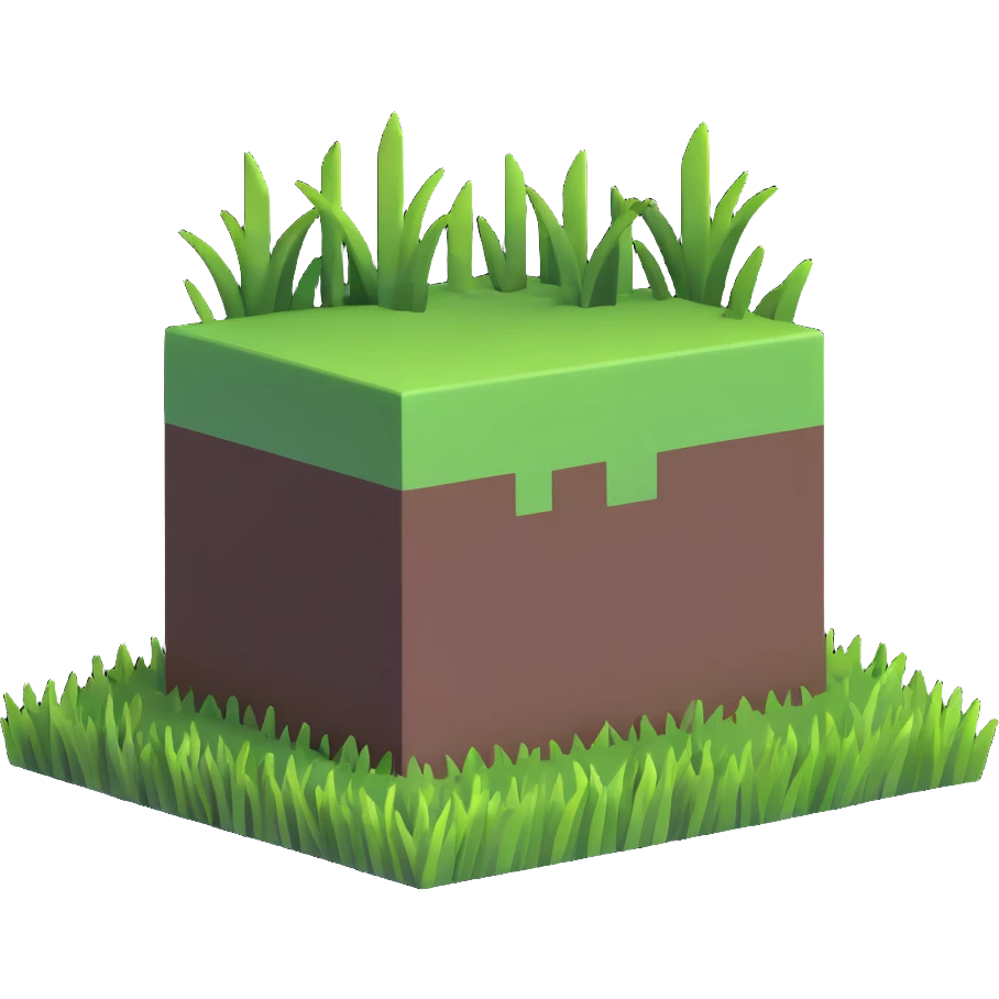 Minecraft grass block emoji