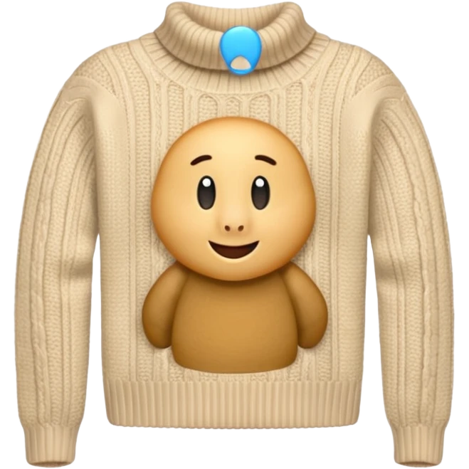 beije turtleneck sweater emoji