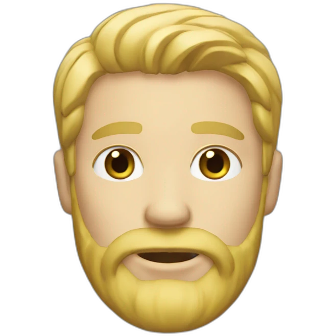 White man blonde beard emoji