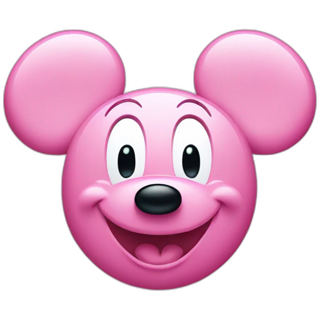pink mickey-mouse emoji
