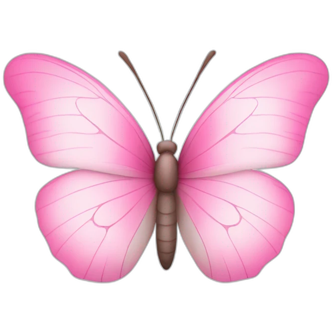 pink and white butterfly emoji