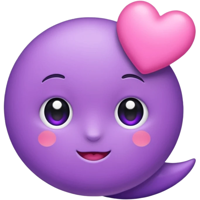 purple, pink and cute emoji