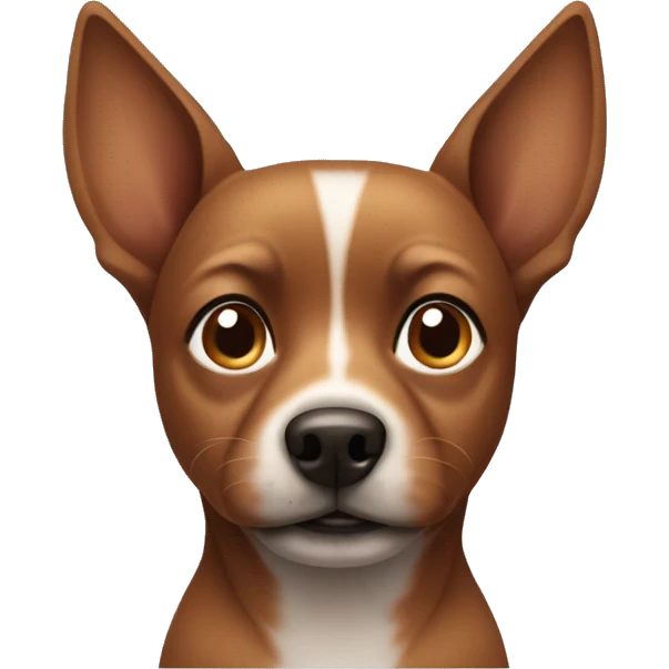 Small brown dog with pointy ears emoji