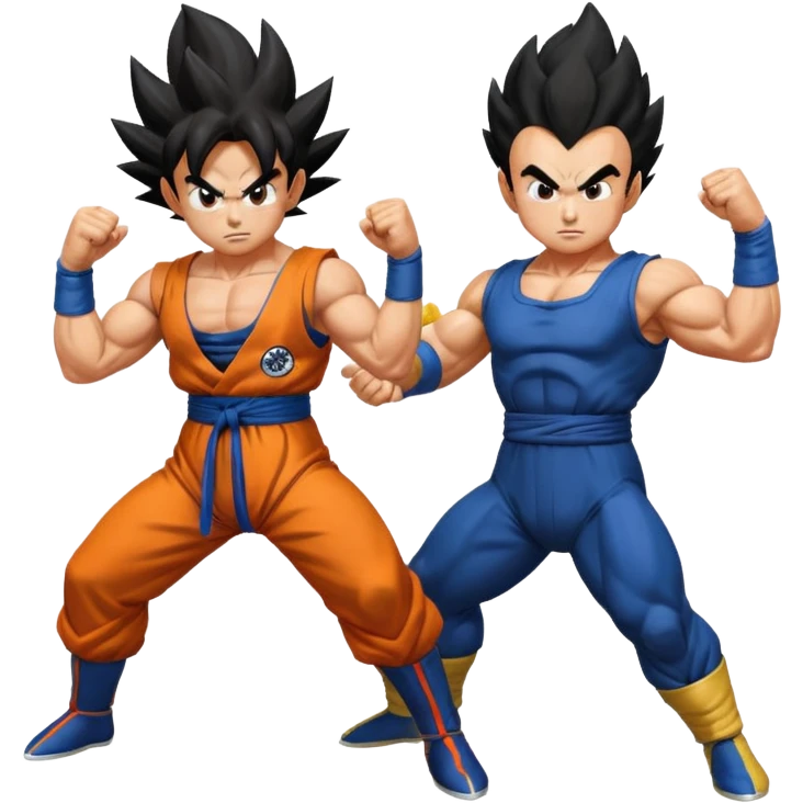 Goku and Vegeta  emoji