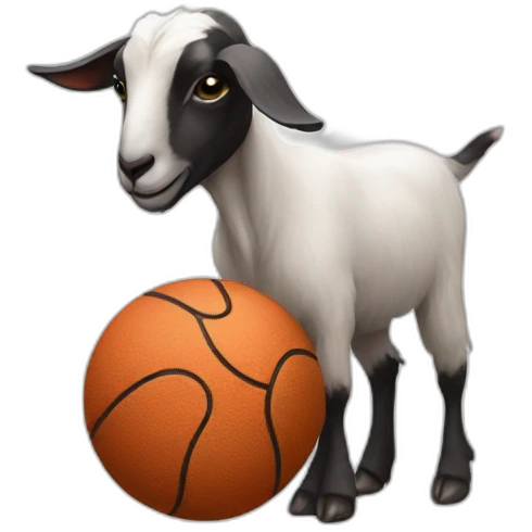 goat with a ball emoji