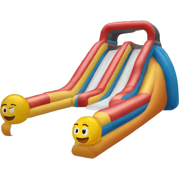 inflatable water slide emoji