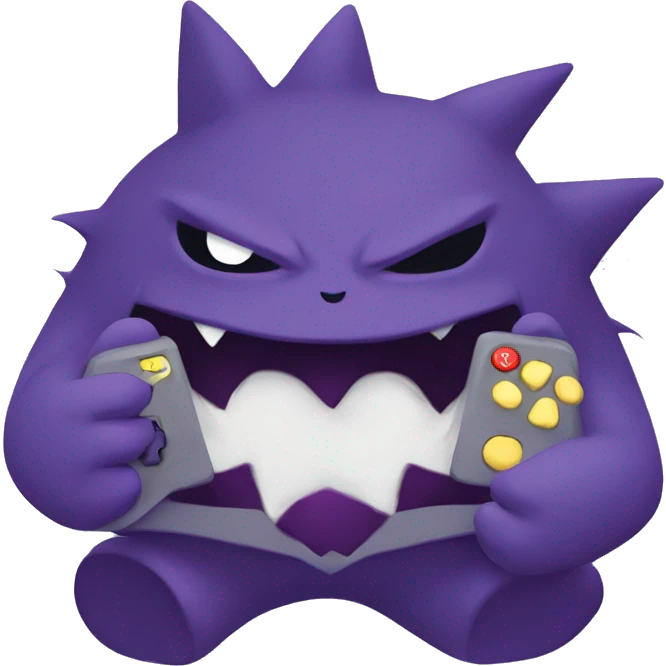 Gengar playing video games  emoji