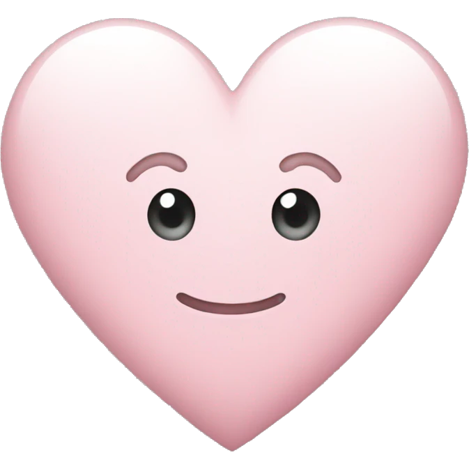 Light pink heart emoji
