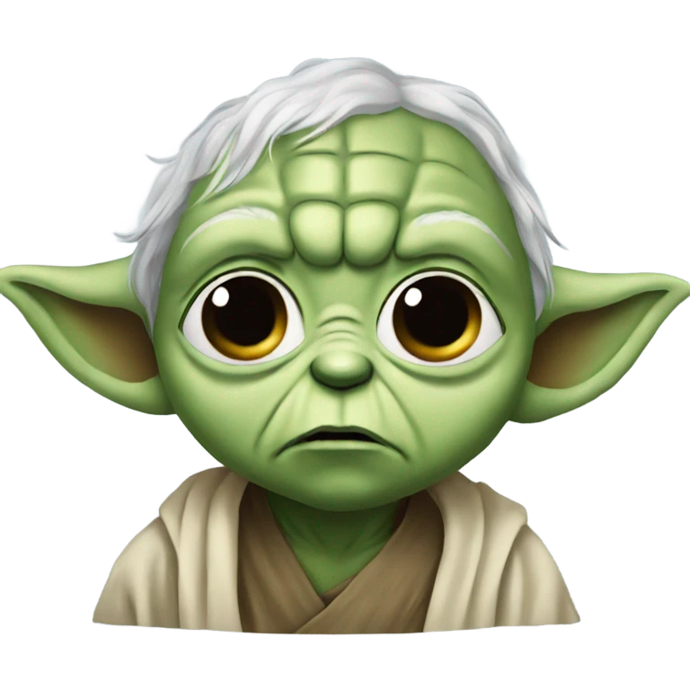Yoda crying  emoji