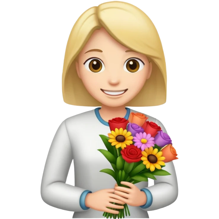 un emoji qui donne un bouquet de fleur pour se faire pardonner emoji
