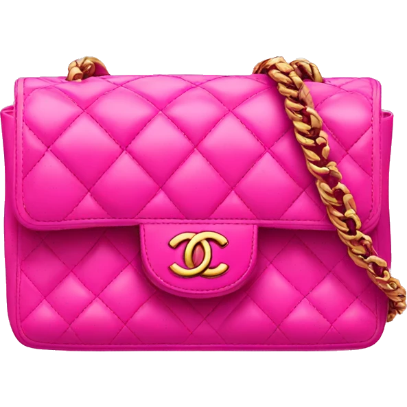 Hot pink Chanel bag emoji